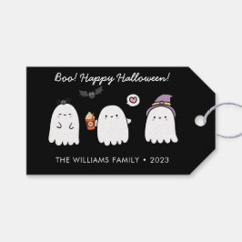 Etiquetas Para Regalos Fantasmas de Halloween bandidos favoritos negros t