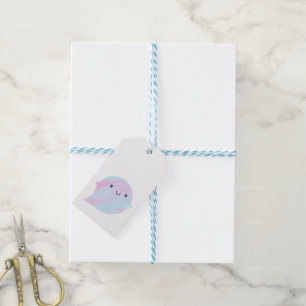 Etiquetas Para Regalos Fantasmas de Kawaii Acuarela (unicornio)