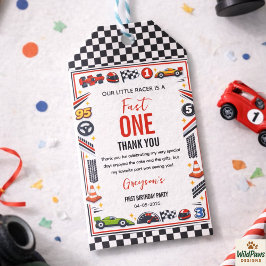 Etiquetas Para Regalos Fast One Race Car Boy 1st Birthday Party