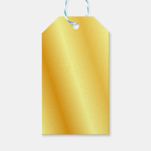 Etiquetas Para Regalos Faux Gold Metallic Look Elegant Blank Template