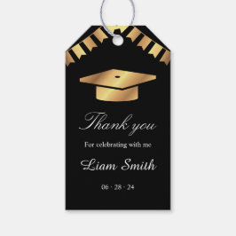 Etiquetas Para Regalos Favor de agradecimiento de graduación elegante en 