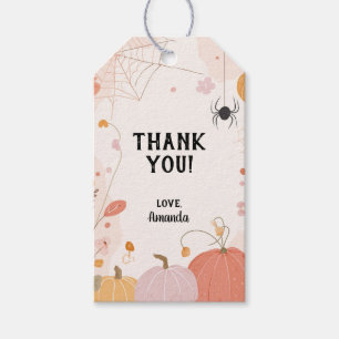 Etiquetas Para Regalos Favor de agradecimiento de Halloween Pastel