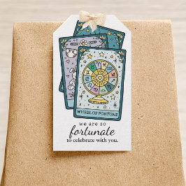 Etiquetas Para Regalos Favor de agradecimiento para baby shower con Tarot