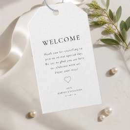 Etiquetas Para Regalos Favor de bienvenida minimalista moderno