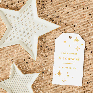 Etiquetas Para Regalos Favor de boda celeste con luna y estrellas de pape