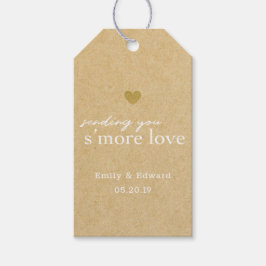 Etiquetas Para Regalos Favor de boda de S'mores de Kraft Rústico