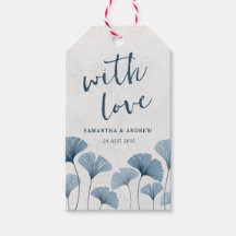 Favor de Boda Rústico Chic Azul Polvoriento