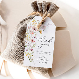 Etiquetas Para Regalos Favor de Boho Spring Colorful Wildflower Wedding