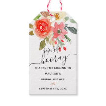 Favor de Brindis Floral Sip Sip Hooray para Desped