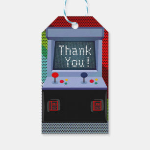 Etiquetas Para Regalos Favor de cumpleaños de juego de arcade