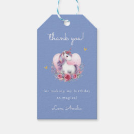 Etiquetas Para Regalos Favor de cumpleaños elegante de unicornio mágico r