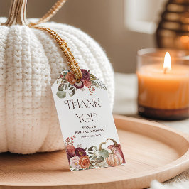 Etiquetas Para Regalos Favor de ducha de novia de calabaza de baño de oto