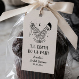 Etiquetas Para Regalos Favor de Ducha de Novia Gótica de Halloween Hasta 