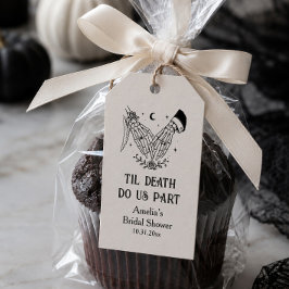 Etiquetas Para Regalos Favor de Ducha de Novia Gótica de Halloween Hasta 