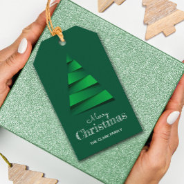 Etiquetas Para Regalos Favor de fiesta de Navidad del árbol abstracto