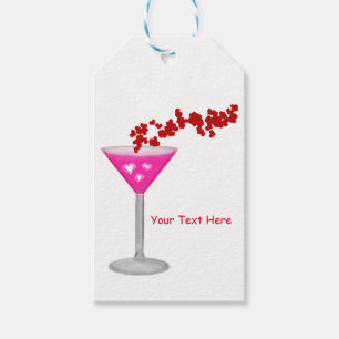Etiquetas Para Regalos Favor de fiesta personalizado cóctel del día de Sa