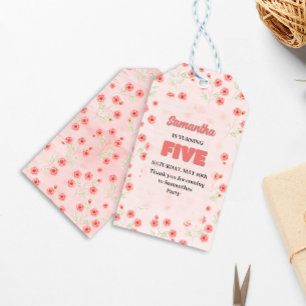 Etiquetas Para Regalos Favor de fiesta personalizado para quinto cumpleañ
