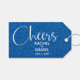 Etiquetas Para Regalos Favor de la Boda Azul