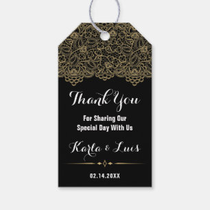 Etiquetas Para Regalos Favor de la Boda de los Ríos de Oro