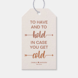 Etiquetas Para Regalos Favor de la manta de la boda otoño