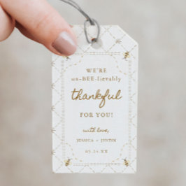 Etiquetas Para Regalos Favor de Pequeña Abeja Melosa Increíblemente Agrad