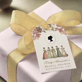 Etiquetas Para Regalos Favor Floral Vintage Regencia para Despedida de So