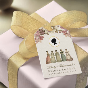 Etiquetas Para Regalos Favor Floral Vintage Regencia para Despedida de So