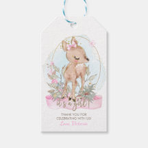 Favor para baby shower de niña cierva