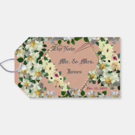 Etiquetas Para Regalos Favores de la boda - Rosa polvoriento