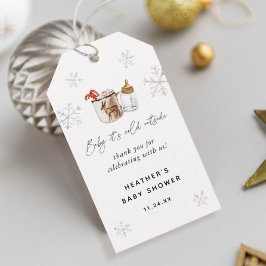 Etiquetas Para Regalos Favoritos de ducha de bebé de chocolate caliente d
