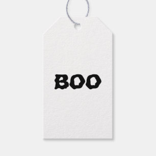 Etiquetas Para Regalos Favoritos en blanco y negro espeluznantes de Hallo