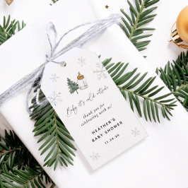 Etiquetas Para Regalos Favoritos para Baby Shower de Invierno Baby It's C