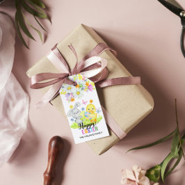 Etiquetas Para Regalos Felices Flores de Primavera de Semana Santa