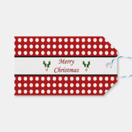 Etiquetas Para Regalos Felices Navidad con un modelo de lunar