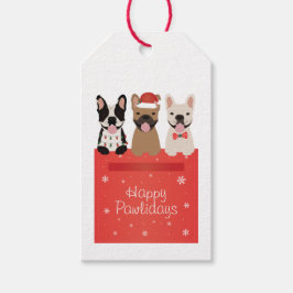Etiquetas Para Regalos Felices Pawlidays Bulldoges franceses