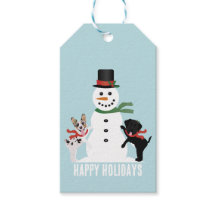 Felices Vacaciones Perros Construyendo Un Hombre D