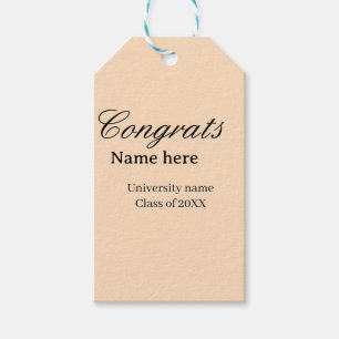 Etiquetas Para Regalos Felicidades graduado nombre universidad promoción