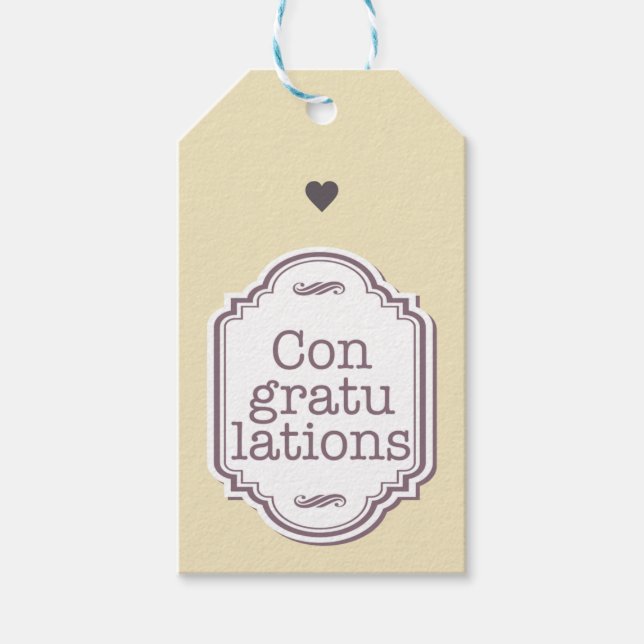 Etiquetas Para Regalos Felicitaciones (Anverso)