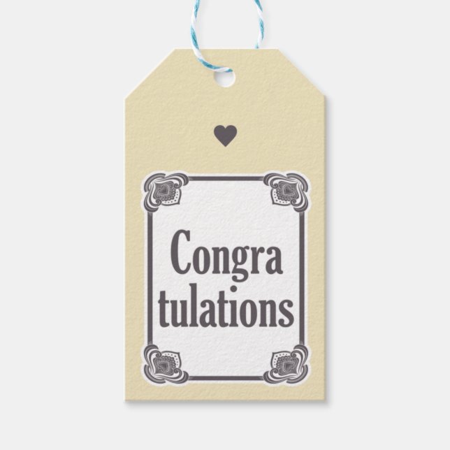 Etiquetas Para Regalos Felicitaciones (Anverso)