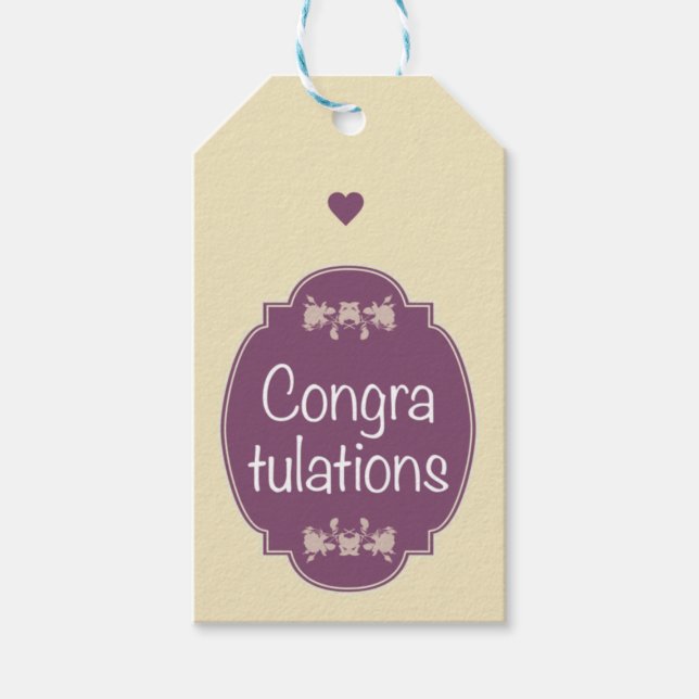 Etiquetas Para Regalos Felicitaciones (Anverso)