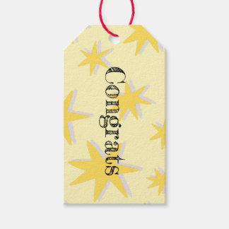 Etiquetas Para Regalos Felicitaciones de moda fondo de mostaza Retro