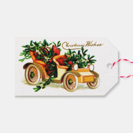 Etiquetas Para Regalos Felicitaciones de Navidad con Coche Antiguo Precio