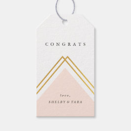 Etiquetas Para Regalos Felicitaciones Geométricas Modernas
