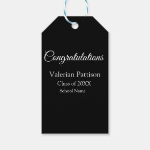 Etiquetas Para Regalos Felicitaciones graduado agregar nombre de escuela 