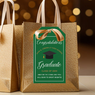 Etiquetas Para Regalos Felicitaciones Graduate Green 2023 Graduation