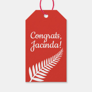 Etiquetas Para Regalos ¡Felicitaciones, Jacinda! Texto personalizado y co