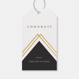 Etiquetas Para Regalos Felicitaciones modernas en falso foil