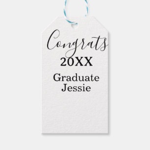 Etiquetas Para Regalos Felicitaciones simples de graduación minimalistas