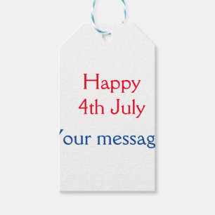 Etiquetas Para Regalos Feliz 4 de julio día de la independencia agregar n