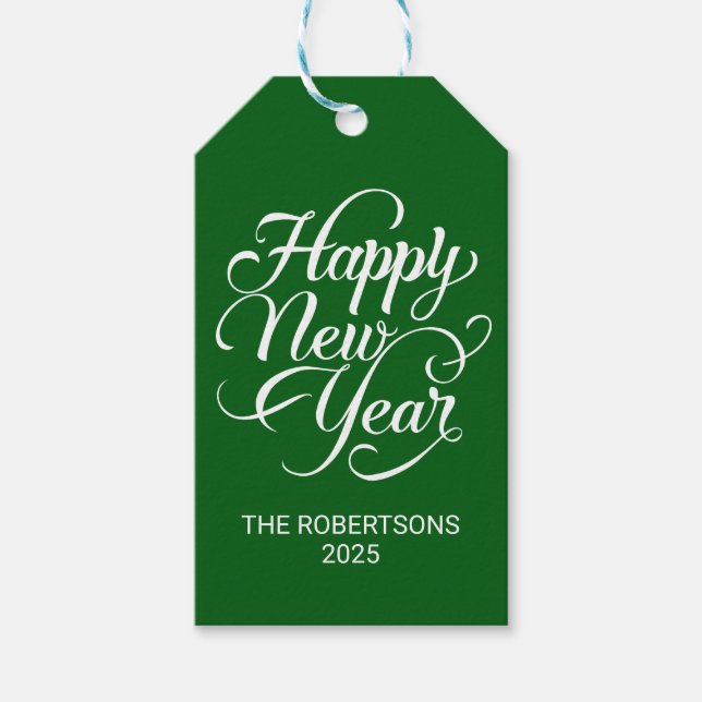 Etiquetas Para Regalos Feliz Año Nuevo (Anverso)